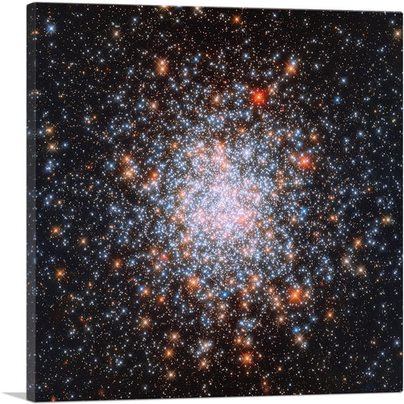 ARTCANVAS Star Cluster Hubble Telescope Millions of Solar Systems Canvas Art Print - Size: 36" x 36" (0.75" Deep)