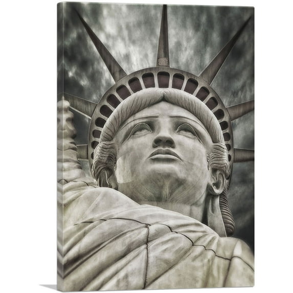 ARTCANVAS Statue Of Liberty Home decor Canvas Art Print - Size: 60" x 40" (0.75" Deep) (3-Piece)
