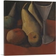 thumbnail image 1 of ARTCANVAS Still Life with Fruit and Glass 1908 Canvas Art Print by Pablo Picasso - Size: 18" x 18" (1.50" Deep), 1 of 9