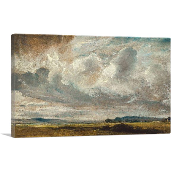 ARTCANVAS Study Of Clouds Over a Landscape Canvas Art Print by John Constable - Size: 26" x 18" (1.50" Deep)