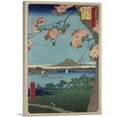 thumbnail image 1 of ARTCANVAS Suijin Shrine and Massaki on the Sumida River Canvas Art Print by Utagawa Hiroshige - Size: 40" x 26" (1.50" Deep), 1 of 9