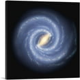 thumbnail image 1 of ARTCANVAS Symphony Spiral Galaxy in Blue Canvas Art Print - Size: 12" x 12" (1.50" Deep), 1 of 9