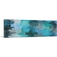 thumbnail image 1 of ARTCANVAS Teal Gray Blue Modern Canvas Art Print - Size: 36" x 12" (1.50" Deep), 1 of 9