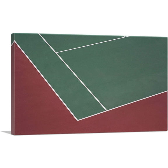 ARTCANVAS Tennis Court Home decor Canvas Art Print - Size: 26" x 18" (0.75" Deep)