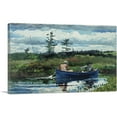 thumbnail image 1 of ARTCANVAS The Blue Boat 1892 Canvas Art Print by Winslow Homer - Size: 26" x 18" (0.75" Deep), 1 of 9