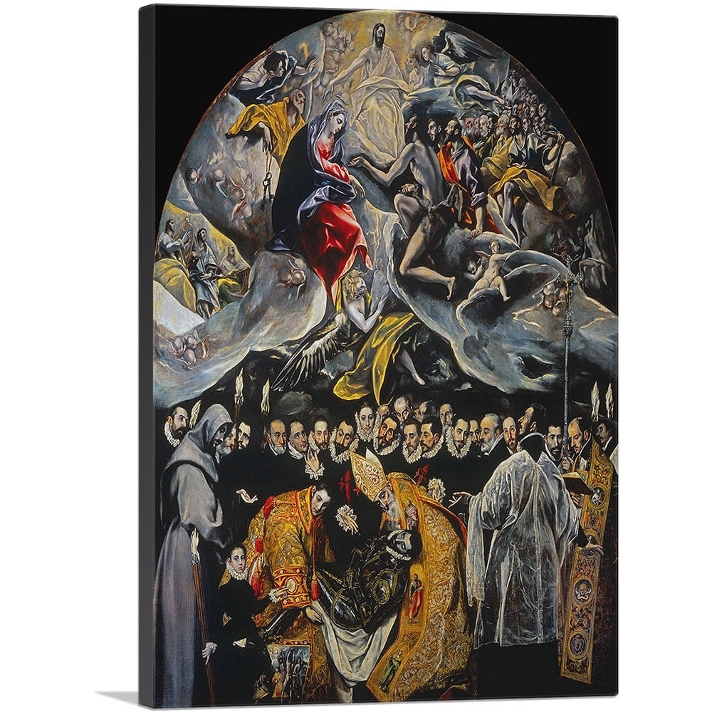ARTCANVAS The Burial of the Count of Orgaz 1588 Canvas Art Print by El ...