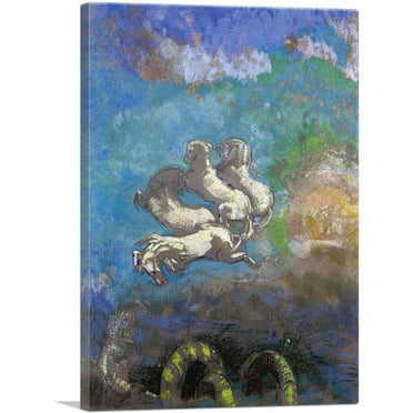ARTCANVAS The Chariot of Apollo 1908 Canvas Art Print by Odilon Redon - Size: 26" x 18" (0.75" Deep)