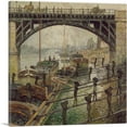 thumbnail image 1 of ARTCANVAS The Coalmen Canvas Art Print by Claude Monet - Size: 12" x 12" (0.75" Deep), 1 of 9