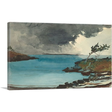 ARTCANVAS The Coming Storm 1901 Canvas Art Print by Winslow Homer - Size: 26" x 18" (0.75" Deep)