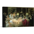 thumbnail image 1 of ARTCANVAS The End of Dinner 1913 Canvas Art Print by Jules-Alexandre Grun - Size: 26" x 18" (1.50" Deep), 1 of 9
