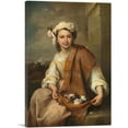 thumbnail image 1 of ARTCANVAS The Flower Girl 1665 Canvas Art Print by Bartolome Esteban Murillo - Size: 18" x 12" (0.75" Deep), 1 of 9
