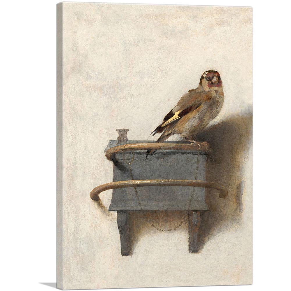 ARTCANVAS The Goldfinch 1654 Canvas Art Print by Carel Fabritius - Size ...