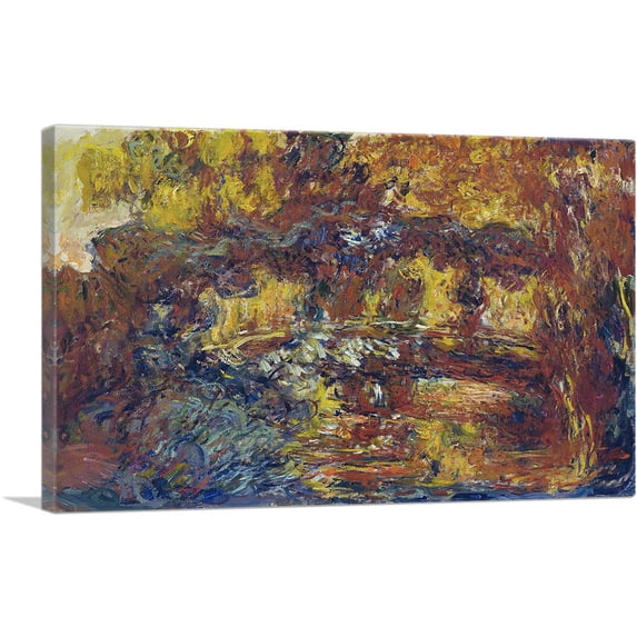 ARTCANVAS The Japanese Bridge 1918 Canvas Art Print by Claude Monet - Size: 60" x 40" (1.50" Deep) (3-Piece)