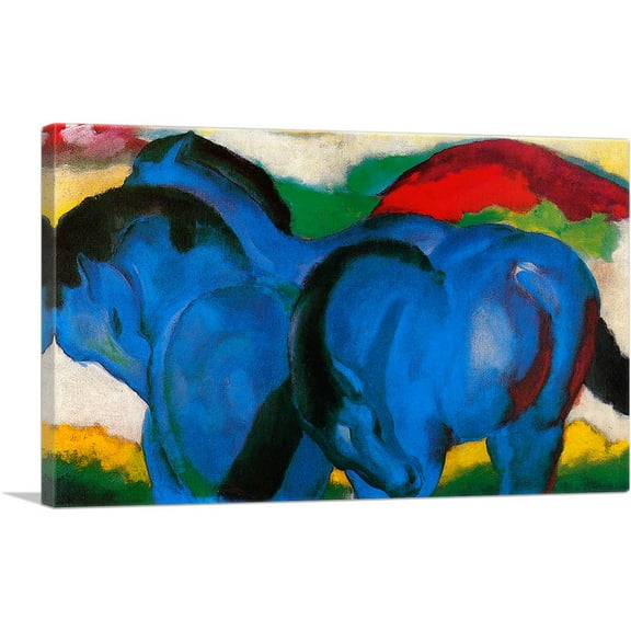ARTCANVAS The Large Blue Horses 1911 Canvas Art Print by Franz Marc - Size: 40" x 26" (1.50" Deep)