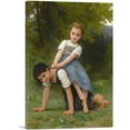 thumbnail image 1 of ARTCANVAS The Pony-Back Ride 1884 Canvas Art Print by William-Adolphe Bouguereau - Size: 40" x 26" (0.75" Deep), 1 of 9