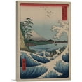 thumbnail image 1 of ARTCANVAS The Sea Off Satta In Suruga Province Canvas Art Print by Utagawa Hiroshige - Size: 40" x 26" (1.50" Deep), 1 of 9