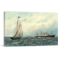 thumbnail image 1 of ARTCANVAS The Sinking of the S.S. Oregon 1903 Canvas Art Print by Antonio Jacobsen - Size: 18" x 12" (0.75" Deep), 1 of 9