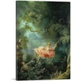 thumbnail image 1 of ARTCANVAS The Swing 1767 Canvas Art Print by Jean-Honore Fragonard - Size: 12" x 8" (0.75" Deep), 1 of 9