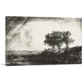 thumbnail image 1 of ARTCANVAS The Three Trees 1643 Canvas Art Print by Rembrandt van Rijn - Size: 60" x 40" (0.75" Deep) (3-Piece), 1 of 9