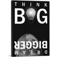 thumbnail image 1 of ARTCANVAS Think Big Dream Bigger Motivational Canvas Art Print - Size: 60" x 40" (0.75" Deep) (3-Piece), 1 of 9
