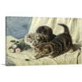 thumbnail image 1 of ARTCANVAS Three Kittens With Roses And Bee Canvas Art Print by Horatio Henry Couldery - Size: 18" x 12" (0.75" Deep), 1 of 9