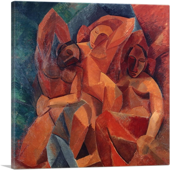 ARTCANVAS Three Women 1908 Canvas Art Print by Pablo Picasso - Size: 18" x 18" (0.75" Deep)