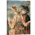 thumbnail image 1 of ARTCANVAS Two Girls Canvas Art Print by Pierre-Auguste Renoir - Size: 26" x 18" (0.75" Deep), 1 of 9