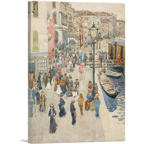 ARTCANVAS Venice 1898 Canvas Art Print by Maurice Prendergast - Size: 26" x 18" (0.75" Deep)
