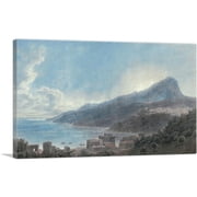 ARTCANVAS Vietri And Raito Canvas Art Print by John Robert Cozens - Size 12 x 8 0.75 Deep
