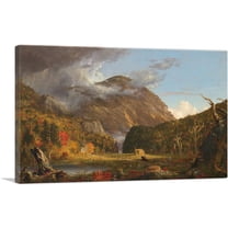 ARTCANVAS View of Mountain Pass Called Notch of White Mountains 1839 Canvas Art Print by Thomas Cole - Size: 26" x 18" (0.75" Deep)