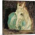 thumbnail image 1 of ARTCANVAS White Horse - Gazelle 1881 Canvas Art Print by Henri De Toulouse-Lautrec - Size: 18" x 18" (1.50" Deep), 1 of 9