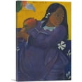 thumbnail image 1 of ARTCANVAS Woman with Mango 1892 Canvas Art Print by Paul Gauguin - Size: 40" x 26" (1.50" Deep), 1 of 9