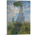 thumbnail image 1 of ARTCANVAS Woman with a Parasol - Madame Monet and Her Son Canvas Art Print by Claude Monet - Size: 18" x 12" (1.50" Deep), 1 of 9