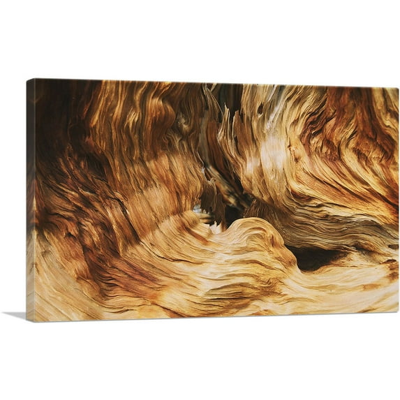 ARTCANVAS Wood Abstract Texture Home decor Canvas Art Print - Size: 26" x 18" (1.50" Deep)