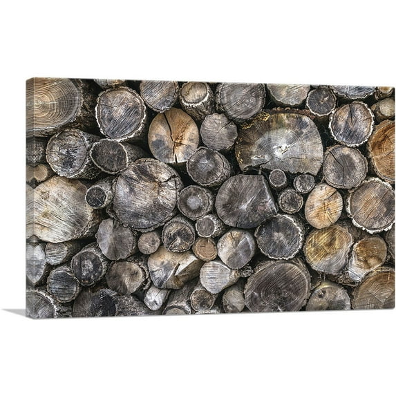 ARTCANVAS Wood Texture Home Decor Rectangle Canvas Art Print - Size: 40" x 26" (1.50" Deep)