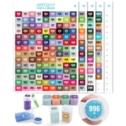 ARTDOT 2 Set   489 Colors Per Set  Label Stickers for Diamond Art Adults for Actual Embroidery Floss Cross Stitch Supplies