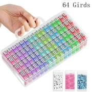 ARTDOT Diamond Art Kit Bead Storage Containers Box, 64 Small Case, Plastic Organizer Kits