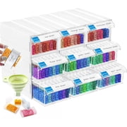 ARTDOT Stackable Diamond Painting Bead Storage Organizer, 315 Slot Plastic Container Box for Crafts and Drill Supplies