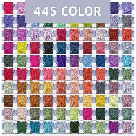 ARTDOT Beads for Diamond Painting Accessories 1000 Pieces Per Bag, 445 Colors Round Beads for Adults Diamond Art Crafts (1000 Pieces Per Bag)