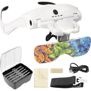 ARTDOT Light for Diamond Art Kits 5 Replaceable Lenses Adjustable Brightness for Diamond Painting Accessories and Reading Close Work