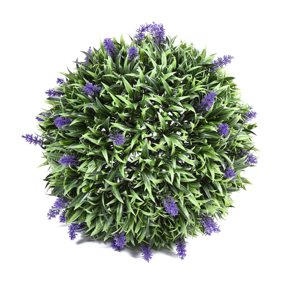 ARTEA 30cm Artificial Lavender Ball Lavender Frosted Indoor Outdoor