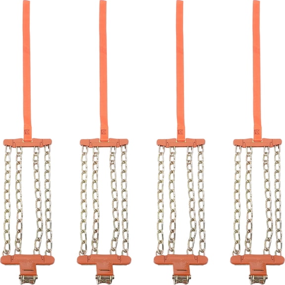 Supvox Practical Manganese Steel Car Security Chains for Bad Weather Easy Install 4Pcs