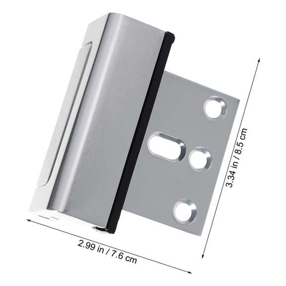 Supvox Plated Silver Door Security Lock Childproof Heavy Duty Quick Installation