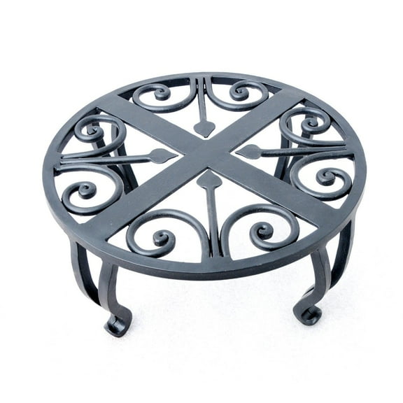 ARTESANO Home Decor Hand Forged Black Iron Plant Stand