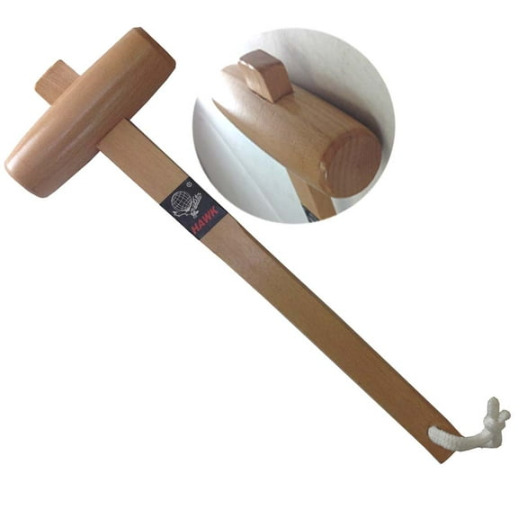 ARTESIA TOOL 12" (30.5 cm) Wooden Mallet Hammer | 8 Oz Weight | Double Head with 1.25" (3.2 cm) Rounded Tips | Ergonomic Handle