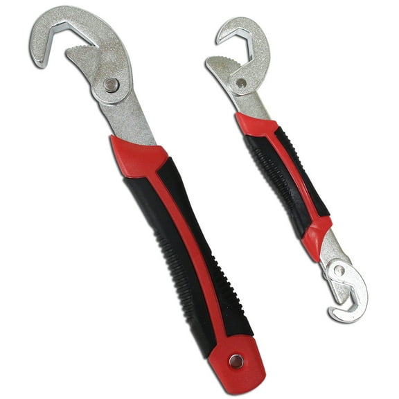 ARTESIA TOOL 2-Piece Snap & Grip Wrench Set | Universal Fit for All Shapes & Sizes | 8" & 11" Lengths | Auto-Ratcheting | Ergonomic Grip | Metric & SAE Adjustable