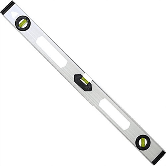 ARTESIA TOOL 24" (61 cm) Aluminum Level | 3 Curved Center Bubble Glass Vials | Economical Lightweight Design 5 Oz Weight | Precision for Wood & Masonry