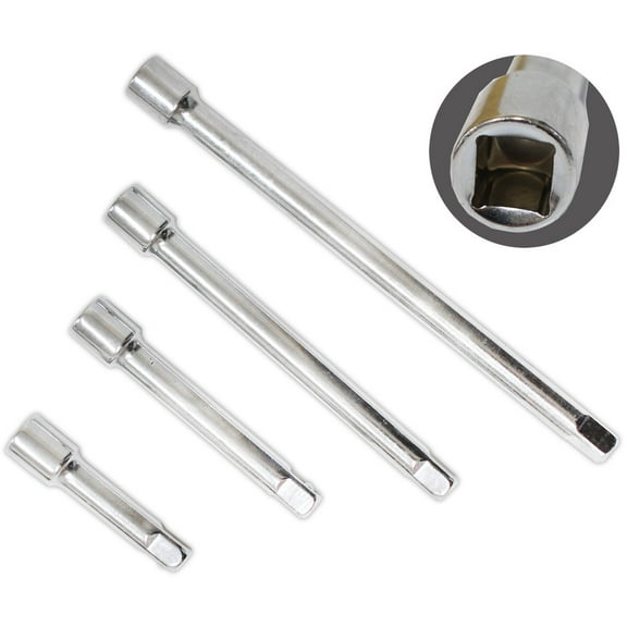 ARTESIA TOOL 4 Piece Extension Bar Set | Range 3" (7.6 cm), 5" (12.7 cm), 8" (20.3 cm), and 10" (25.4 cm) Sizes | 0.5" Socket | Connectable & Durable
