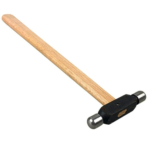 ARTESIA TOOL 8" 20.3 cm Ball Pein Hammer  1.5 Oz Hammer  3/8" 0.95 cm Diameter Striking Head  Wooden Handle  Precision Tool for Jewelers & Crafters  Durable Steel Tips