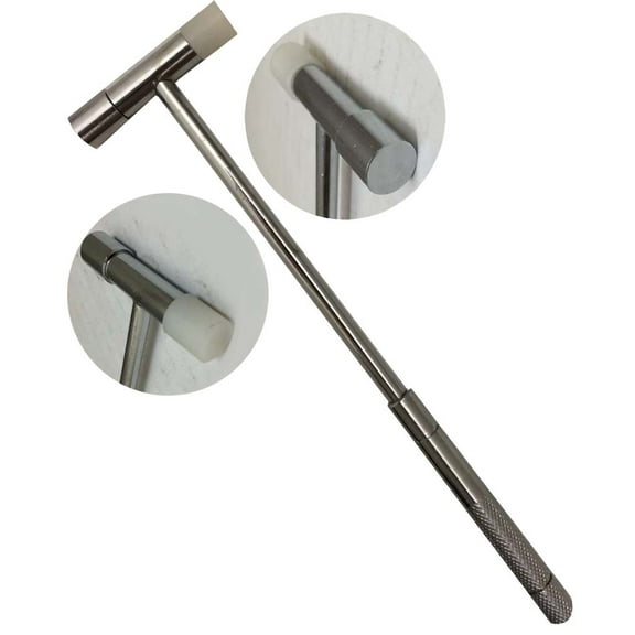 ARTESIA TOOL 8.25" (21 cm) Dual Steel & Nylon Head Hammer | Textured Steel Handle | Precision Tool for Jewelers & Crafters
